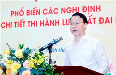 Kịp thời triển khai sớm đưa Luật Đất đai 2024 đi vào cuộc sống