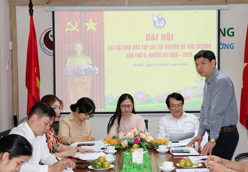 Chi hội Nhà báo Tạp chí Tài nguyên và Môi trường tổ chức Đại hội nhiệm kỳ 2024 - 2026