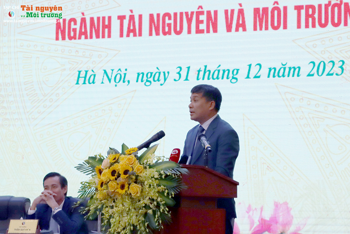 Hội nghị tổng kết công tác năm 2023 và triển khai nhiệm vụ năm 2024 ngành Tài nguyên và Môi trường