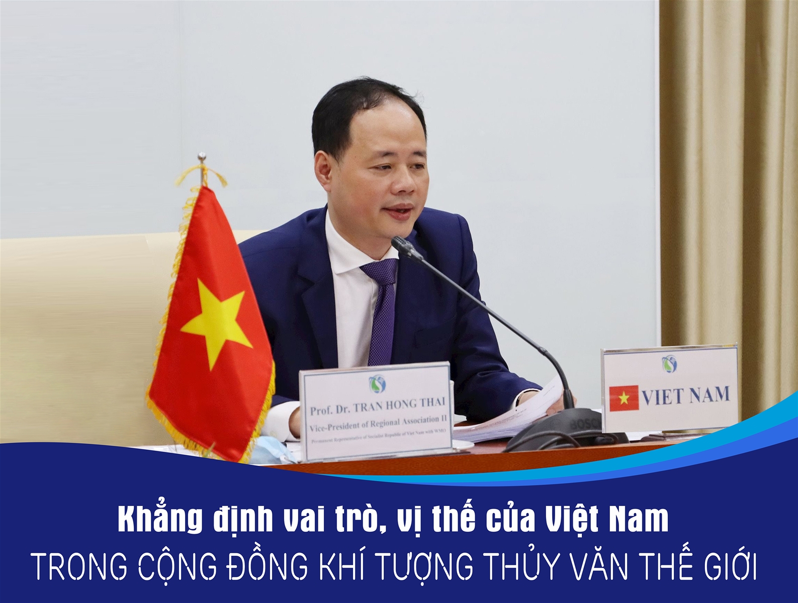 Khẳng định vai trò, vị thế của Việt Nam trong cộng đồng Khí tượng thủy văn Thế giới