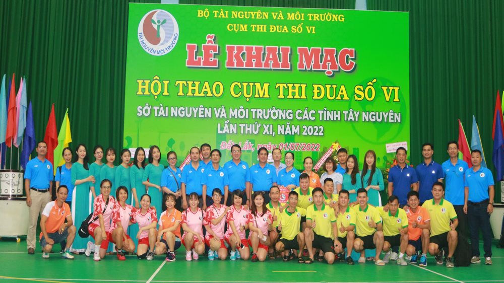 Đắk Lắk: Khai mạc Hội thao Ngành Tài nguyên và Môi trường khu vực Tây Nguyên