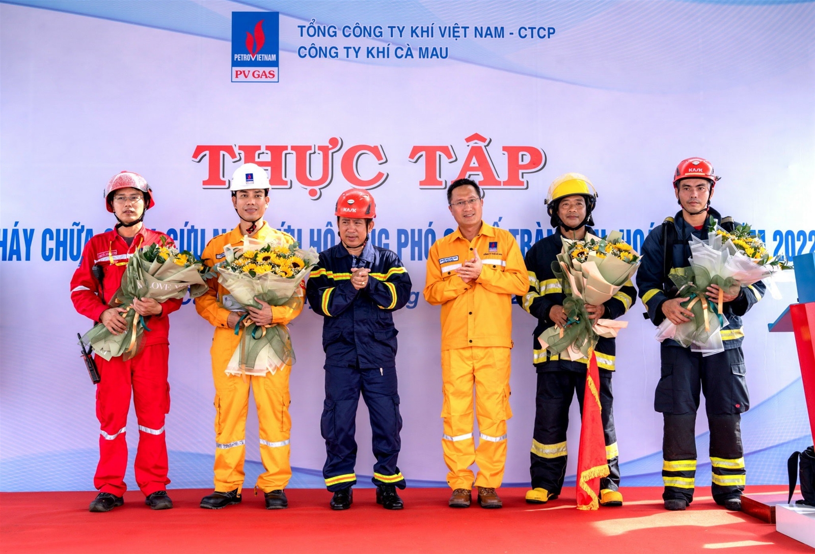 KCM thực tập phương án PCCC&CNCH, ứng phó sự cố tràn dầu, hoá chất năm 2022