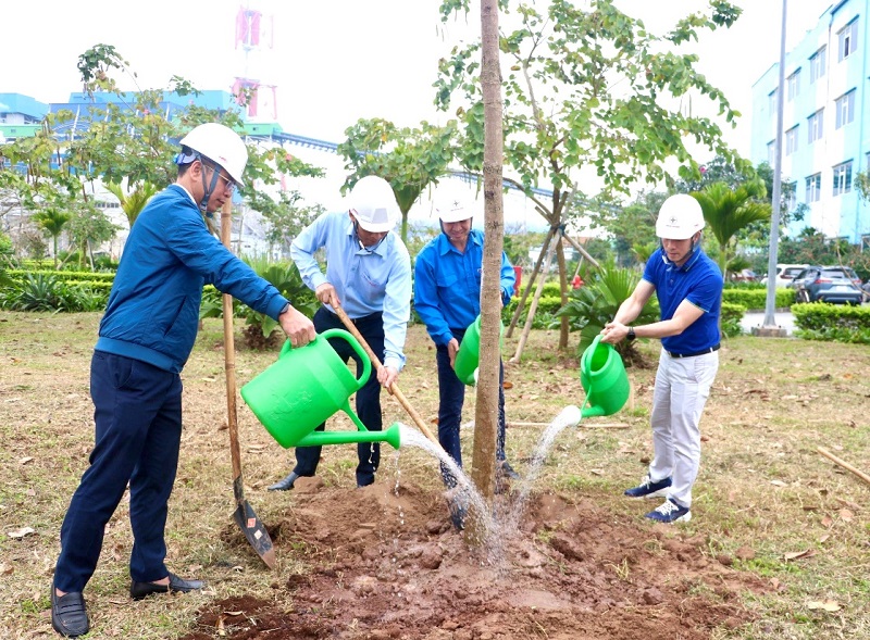 Tuổi trẻ Nhiệt điện Thái Bình phát động Tết trồng cây năm 2024