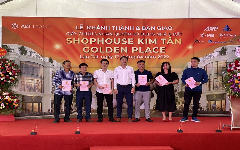 SHOPHOUSE Kim Tân GOLDEN PLACE Lào Cai - Khánh thành và trao sổ