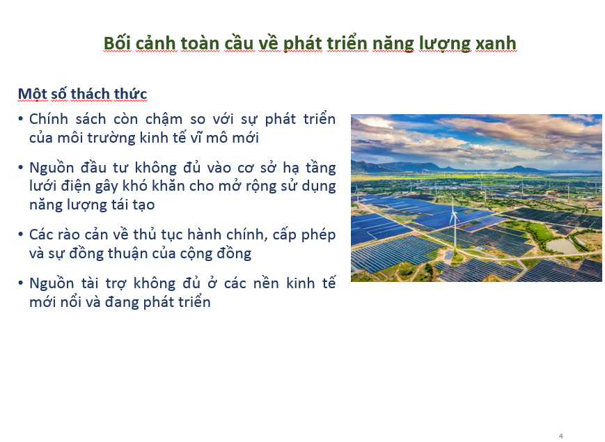 Các chủ trương và chính sách chuyển đổi năng lượng xanh hướng tới mục tiêu Net Zero