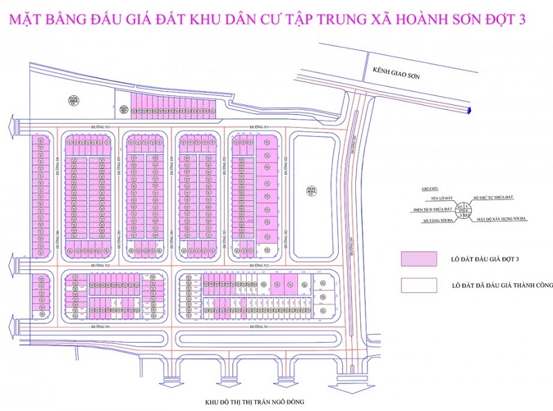 Nam Định: Đấu giá 209 lô đất ở xã Hoành Sơn