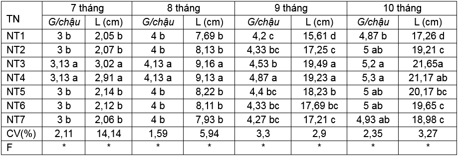 Đánh giá ảnh hưởng của phân Ca-Oligochitosan-Amin+TE lên sự sinh trưởng và phát triển của cây hoa lan dendrobium pink happy trồng ở Củ Chi, TP. Hồ Chí Minh