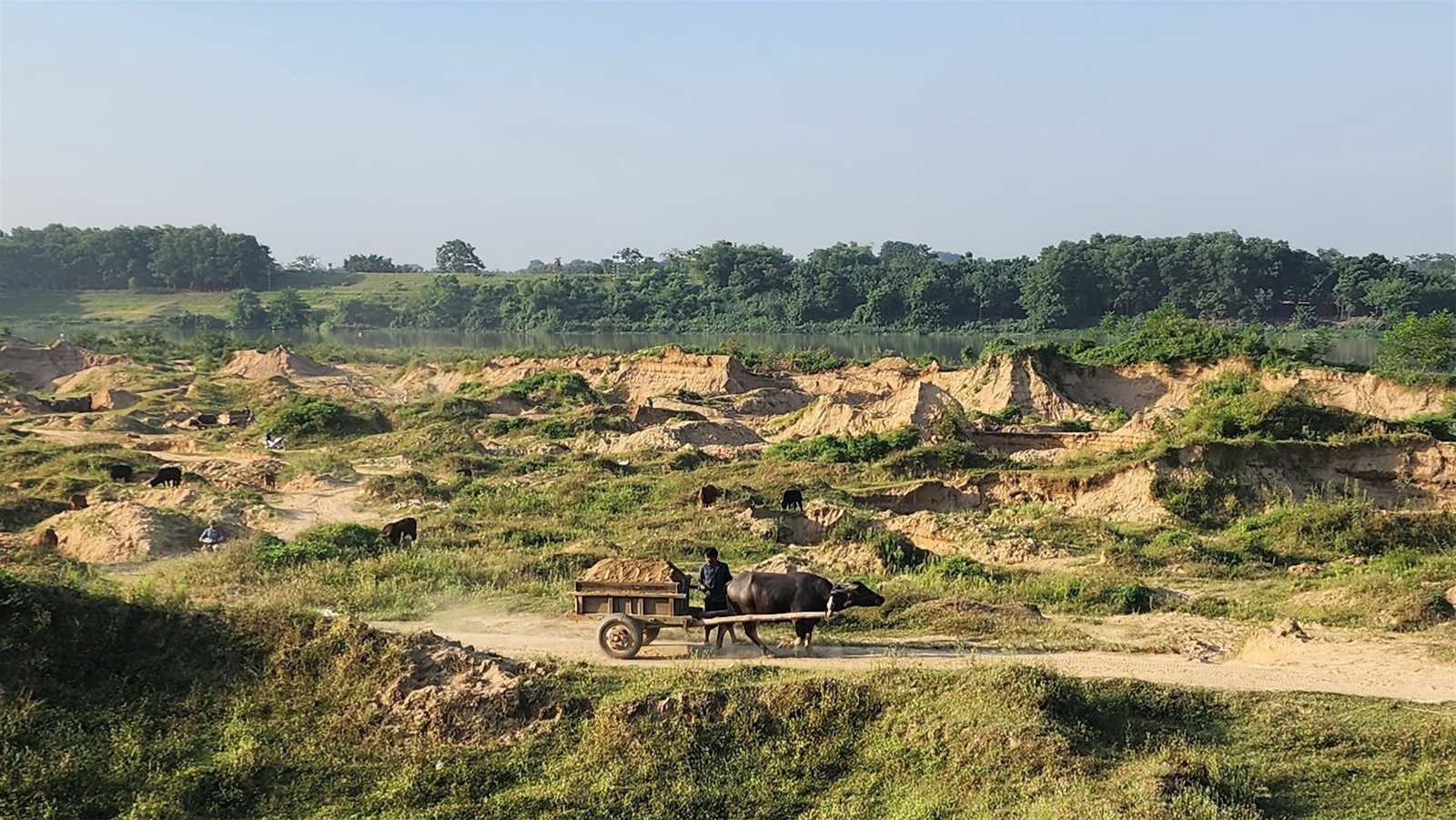 Thọ Xuân (Thanh Hóa): Bờ sông Chu tan hoang do khai thác cát trái phép