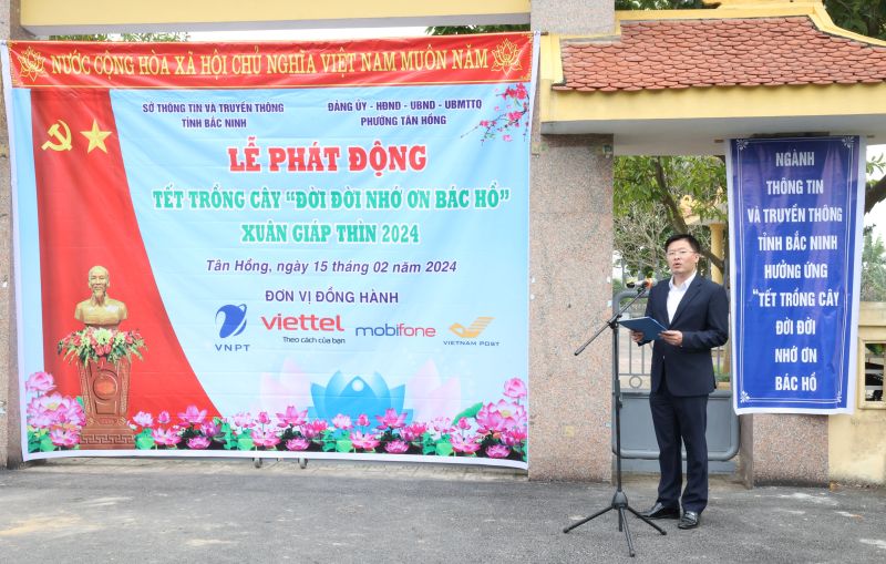 Bắc Ninh: Phát động Tết trồng cây “Đời đời nhớ ơn Bác Hồ” Xuân Giáp Thìn năm 2024