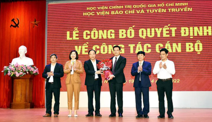 PGS,TS. Trần Thanh Giang được bổ nhiệm làm Phó Giám đốc Học viện Báo chí và Tuyên truyền