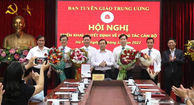 Ban Tuyên giáo Trung ương công bố quyết định bổ nhiệm nhân sự mới