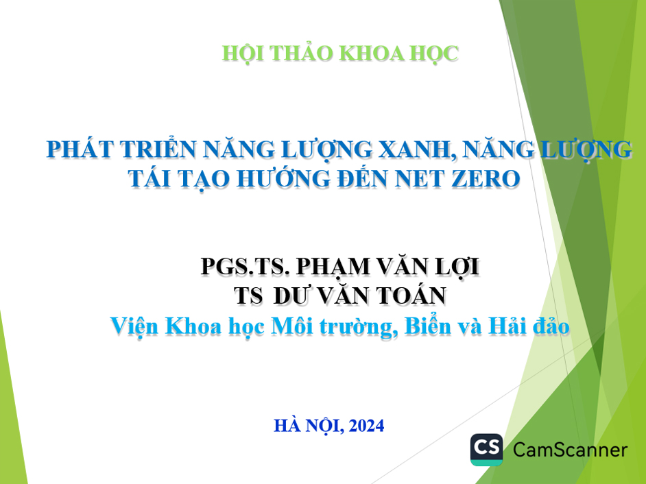 Phát triển năng lượng xanh, năng lượng tái tạo hướng đến Net Zero