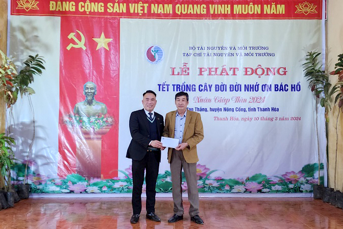 Tạp chí Tài nguyên và Môi trường: Phát động Tết trồng cây Xuân Giáp Thìn 2024 tại xã Vạn Thắng, huyện Nông Cống (Thanh Hóa)