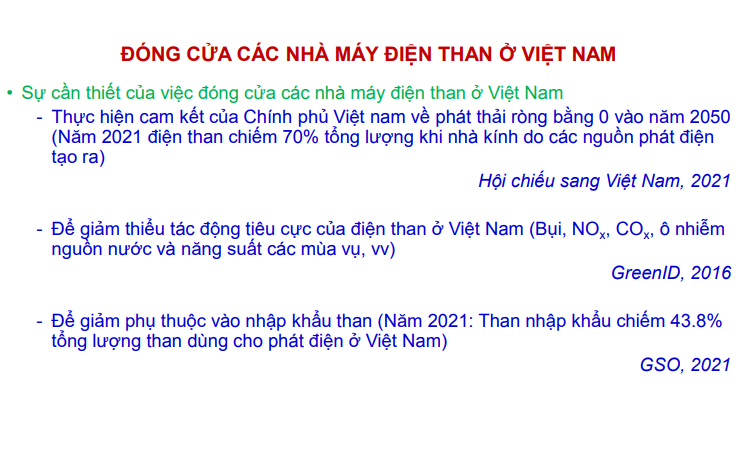 Chuyển dịch than công bằng ở Việt Nam