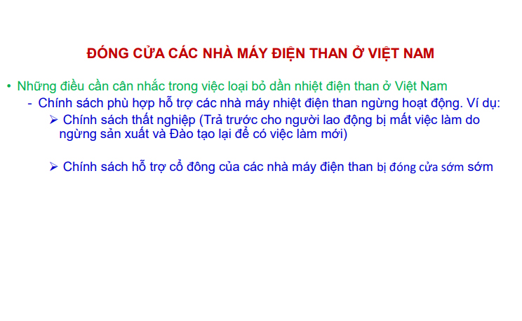 Chuyển dịch than công bằng ở Việt Nam