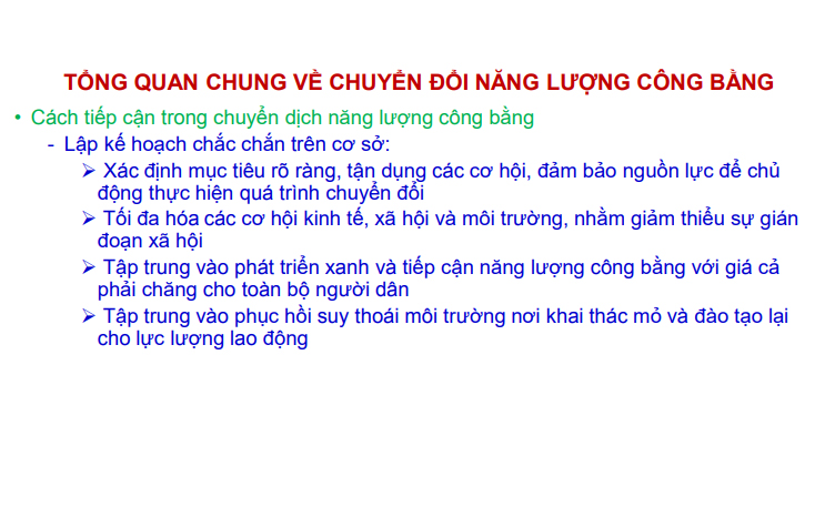 Chuyển dịch than công bằng ở Việt Nam