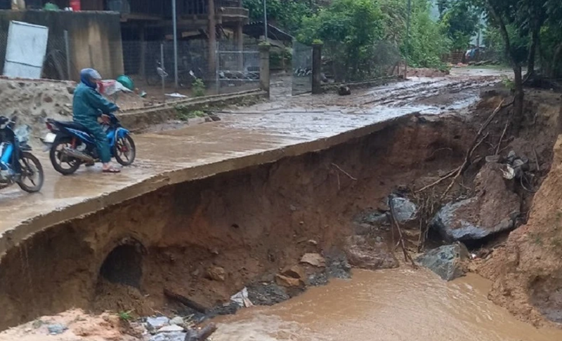 Điện Biên Đông thiệt hại nặng nề do mưa lũ