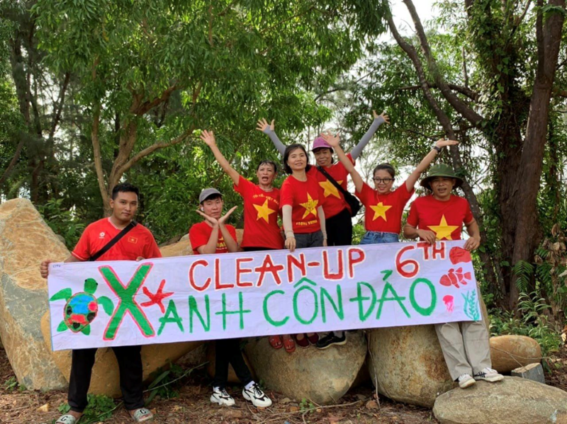 Côn Đảo hưởng ứng chiến dịch “Clean up 6 Việt Nam” do Cộng đồng Xanh Việt tổ chức