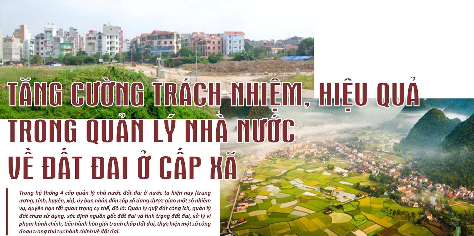 Tăng cường trách nhiệm, hiệu quả trong quản lý nhà nước về đất đai ở cấp xã