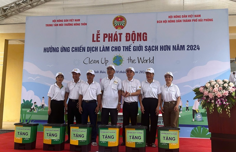 Hội Nông dân Việt Nam tổ chức Lễ phát động Quốc gia hưởng ứng chiến dịch “Làm cho Thế giới sạch hơn” năm 2024 tại Hải Phòng