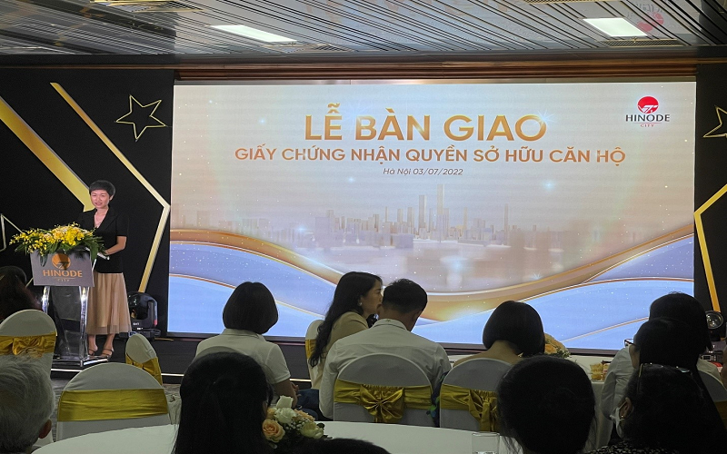 Hinode City chính thức bàn giao sổ hồng cho cư dân