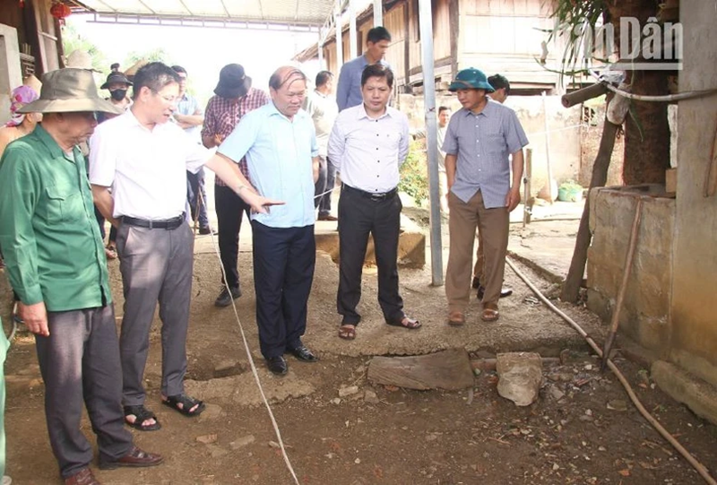 Sơn La tập trung ứng phó với hiện tượng sụt lún tại huyện Mai Sơn