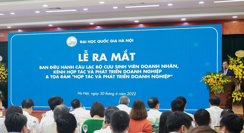 Đại học Quốc gia Hà Nội ra mắt Kênh hợp tác và phát triển doanh nghiệp và Ban điều hành CLB Cựu sinh viên doanh nhân