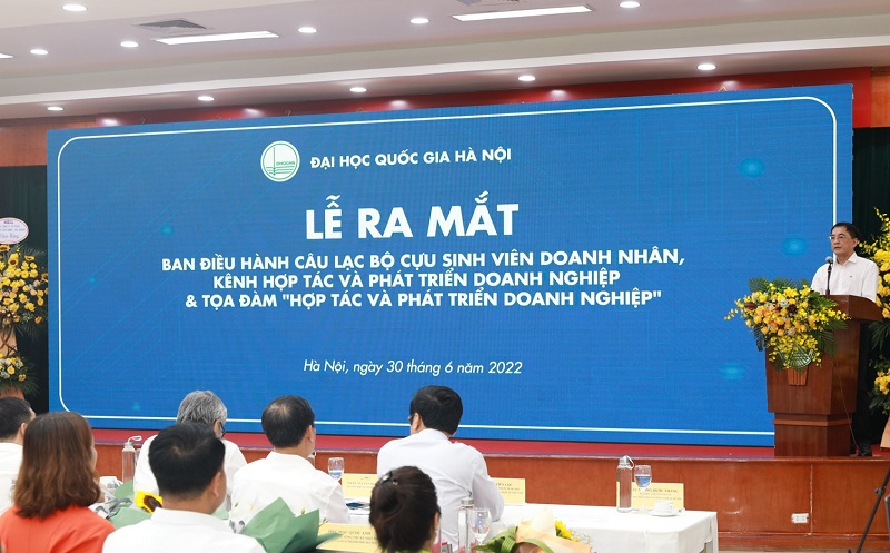 Đại học Quốc gia Hà Nội ra mắt Kênh hợp tác và phát triển doanh nghiệp và Ban điều hành CLB Cựu sinh viên doanh nhân