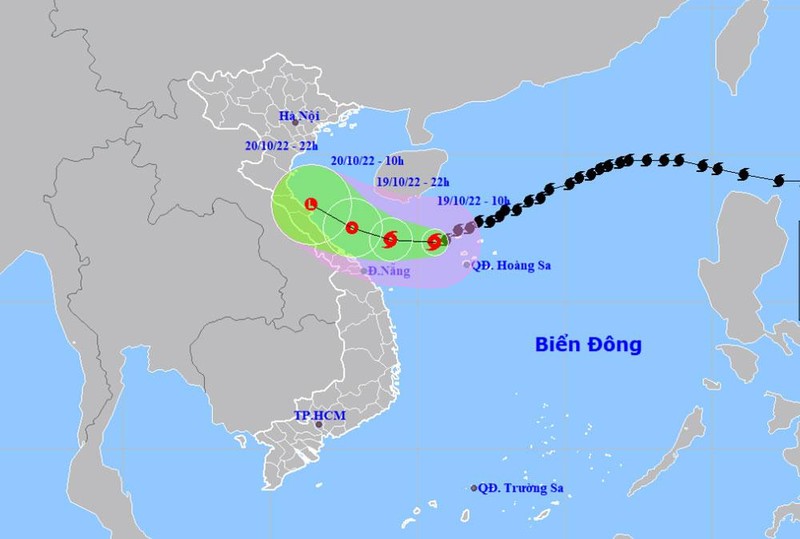 Tối nay, bão số 6 vào vùng biển Quảng Bình-Thừa Thiên Huế