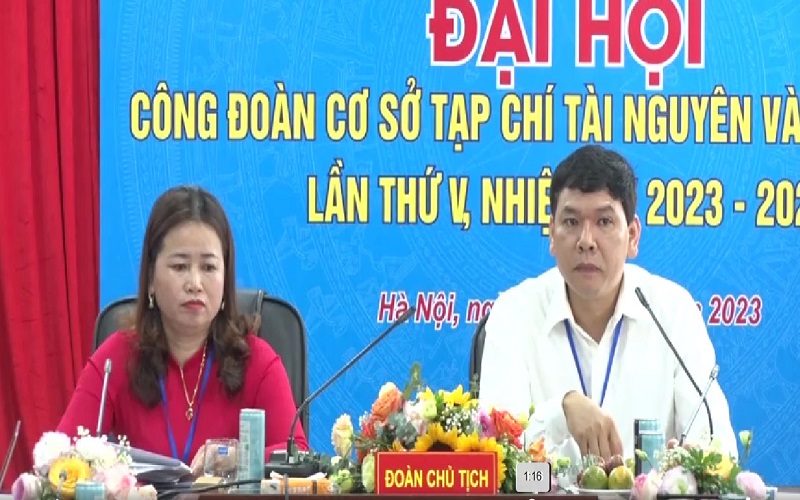 Đại hội Công đoàn Tạp chí Tài nguyên và Môi trường nhiệm kỳ 2023-2028 thành công tốt đẹp