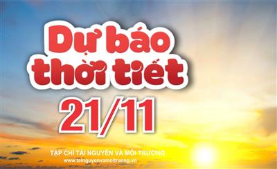 Thời tiết ngày 21/11: Bắc Bộ nắng hanh, Trung Bộ mưa lớn