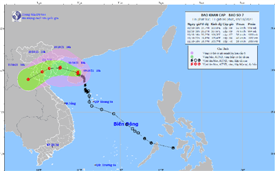 Bão số 7 cách Bạch Long Vĩ 100km gió giật cấp 10, Biển Đông sắp đón thêm bão Kompasu