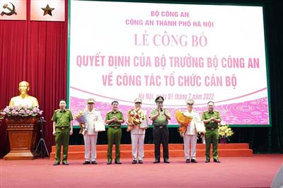 Bổ nhiệm 3 Phó Giám đốc Công an Hà Nội