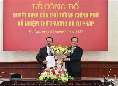 Công bố quyết định bổ nhiệm Thứ trưởng Bộ Tư pháp