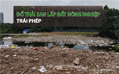 Hà Nội: Cần làm rõ việc dùng phế thải san lấp đất nông nghiệp, đất công tại phường Phú Đô