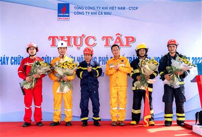 KCM thực tập phương án PCCC&CNCH, ứng phó sự cố tràn dầu, hoá chất năm 2022