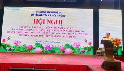 Nghệ An: Phổ biến pháp luật về tài  nguyên nước và công tác quản lý khí tượng thủy văn