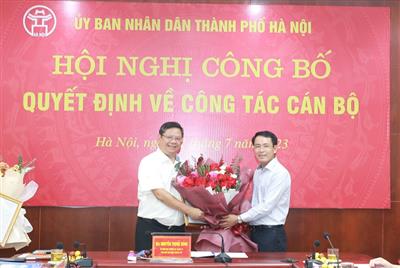 Ông Nguyễn Anh Quân được bổ nhiệm làm Phó Giám đốc Sở Tài nguyên và Môi trường Hà Nội