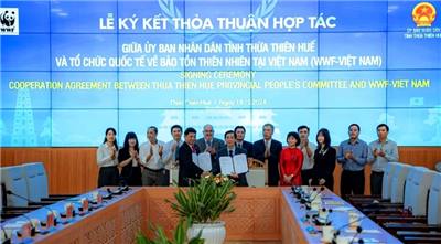 Thừa Thiên Huế ký kết hợp tác với Tổ chức quốc tế về Bảo tồn Thiên nhiên tại Việt Nam