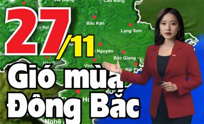 Tin mới nhất về Gió mùa Đông Bắc ngày 27/11